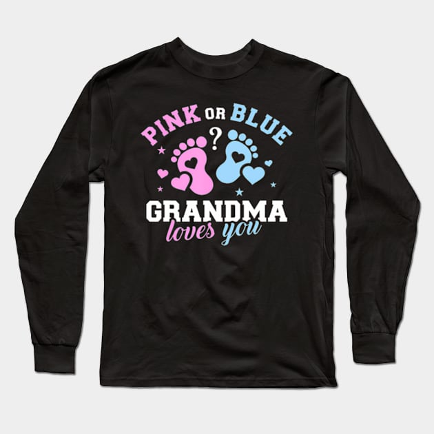 Gender reveal grandma Long Sleeve T-Shirt by Eduardo